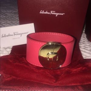 Ferragamo leather bracelet!